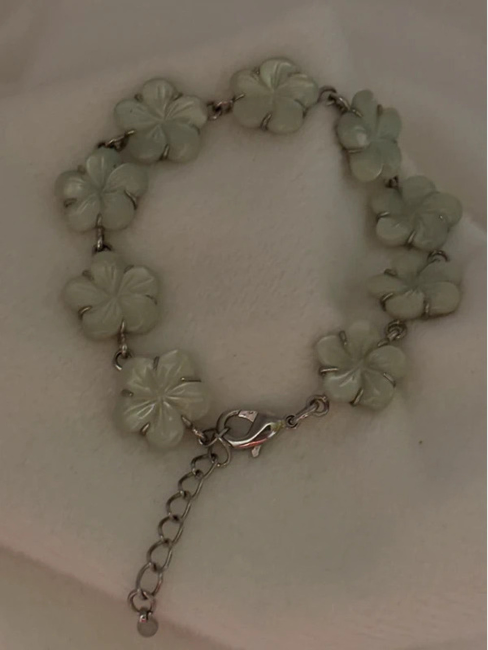 Unique Phosphorescent Color Changing UV Reactive Floral Bracelet